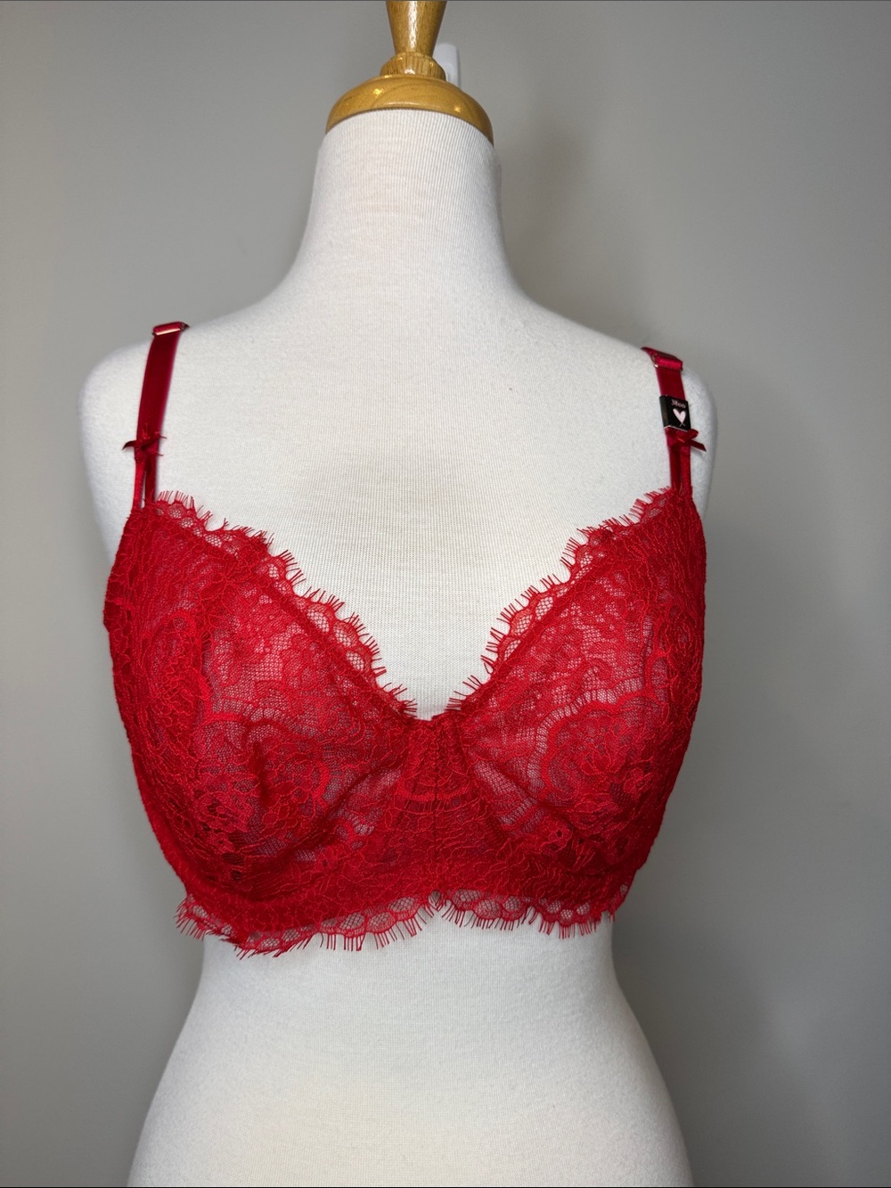 Victoria Secret Dream Angel Push-Up Lace Underwire W/O Pads Size 38DD Feminine